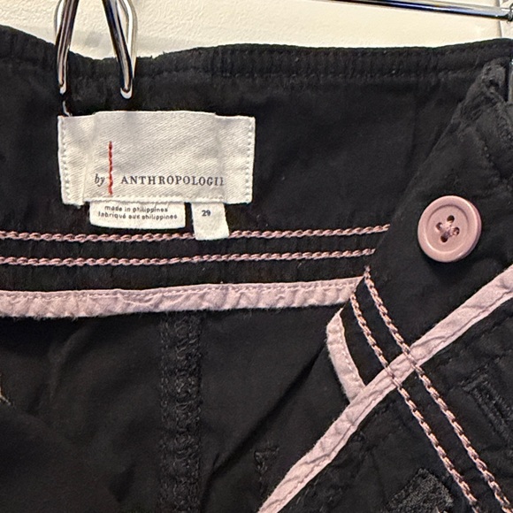 Anthropologie Black High-Waisted Pants 29/8 - Picture 5 of 6